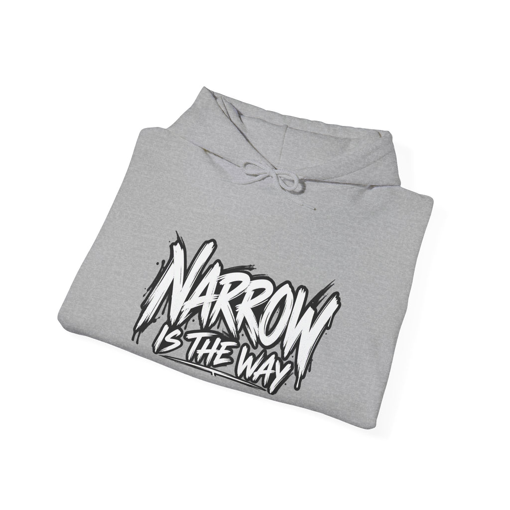 Narrow Is The Way Hoodie — Inspirational Christian Scripture Pullover