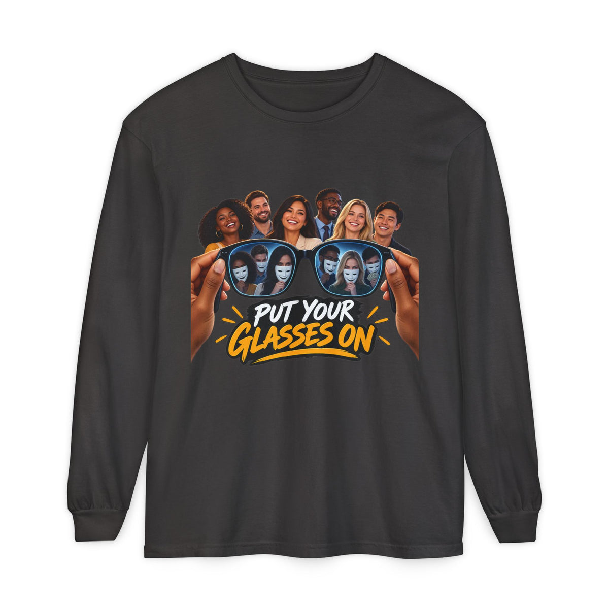 Put Your Glasses On Long Sleeve Tee