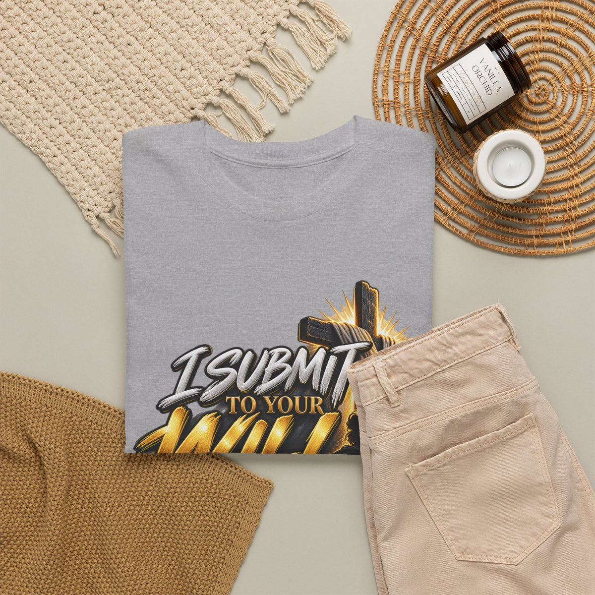 Christian T-Shirt — "I Submit to Your Will Lord" Graphic Tee