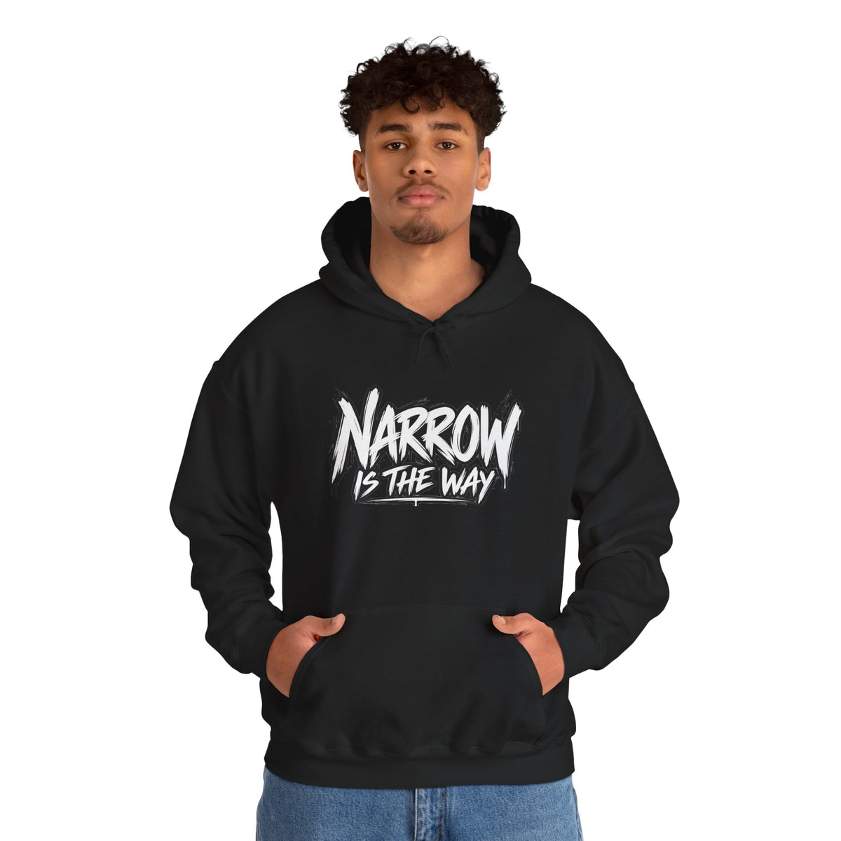Narrow Is The Way Hoodie — Inspirational Christian Scripture Pullover