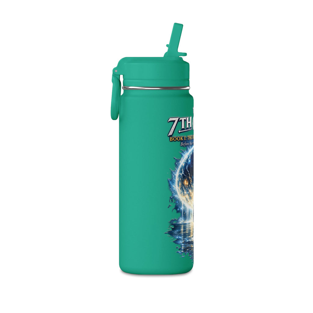 20oz Stainless Water Bottle — "The 7th Guide" Sci‑Fi Book Artwork